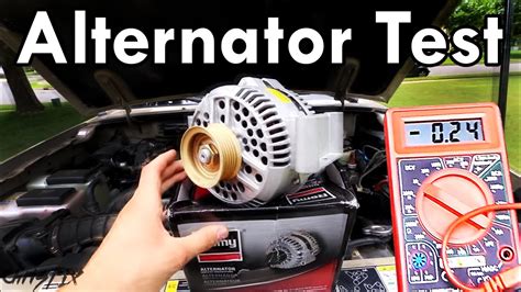 how to test an alternator off the car